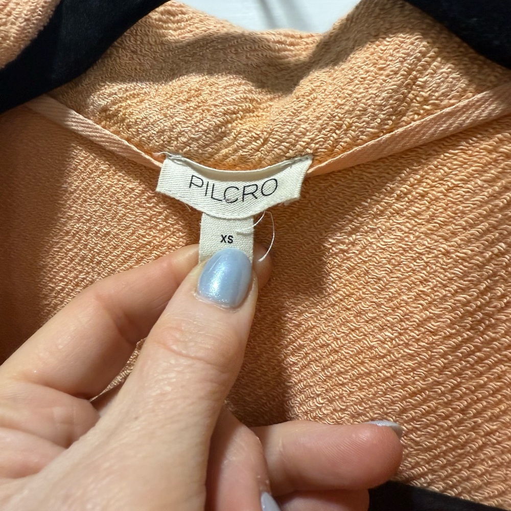 Anthropologie XS PILCRO Stylish Peach Jacket - Picture 7 of 11
